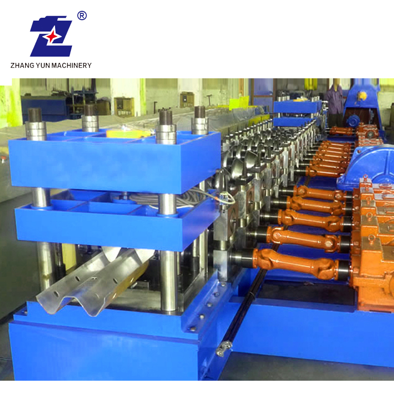 Automatische Hersteller von Wellenhärtungsmaschine mit verzinkter Stahl mit 3 Wellen -Leitplanken.