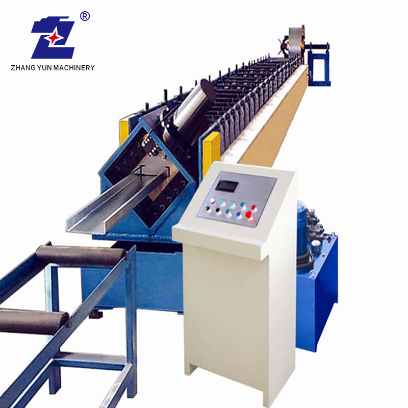 Hohe Genauigkeit Stahl C Purlin Rollformungsmaschine Metall C Z Kanalprofile Herstellung Maschine