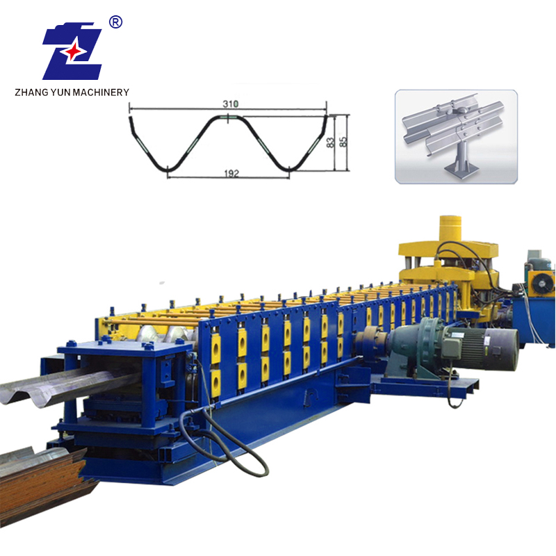 SPS -Steuerung Stahlprofil Herstellung Highway Guardrail Cold Roll Forming Machine