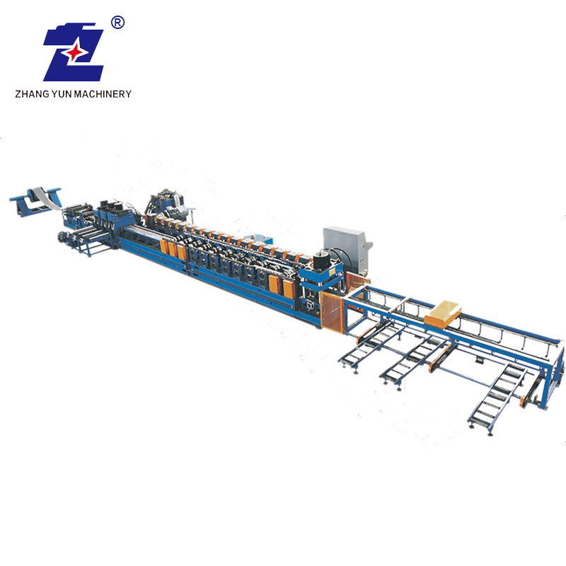 Automatische gute Qualität Highway Guardrail Kaltwalze Stahlprofiliermaschine mit Stanzvorrichtungen